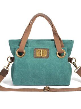 Zede bag, mini version, $75, in vert (teal green.)